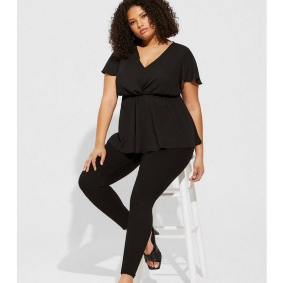 Torrid Georgette Twist Front Blouse - Picture 2 of 5